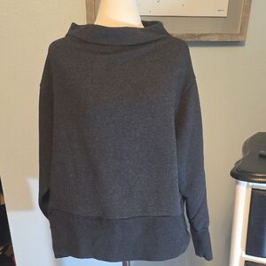 Nike Women's Gray Mock Neck Sweatshirt Large